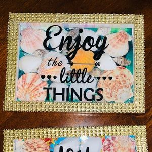 5x7 decoration with snails for the home made by me